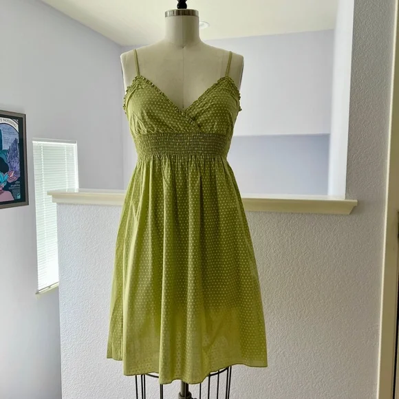 Polka Dot Cotton Sundress with Smocking - Picture 1 of 7